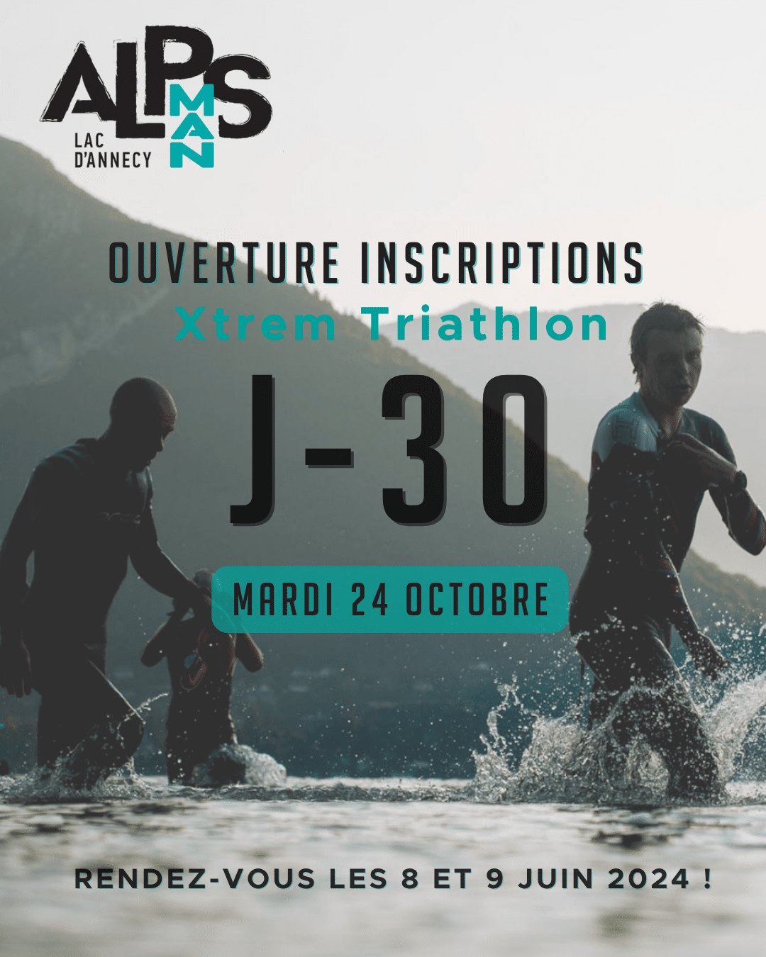 Inscriptions triathlon AlpsMan 2024 à Annecy
